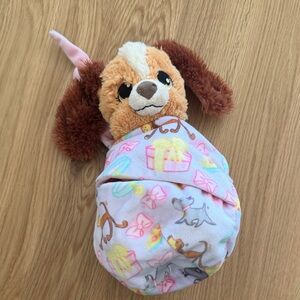 Disney Parks Baby Lady in a Blanket Pouch Plush 10"